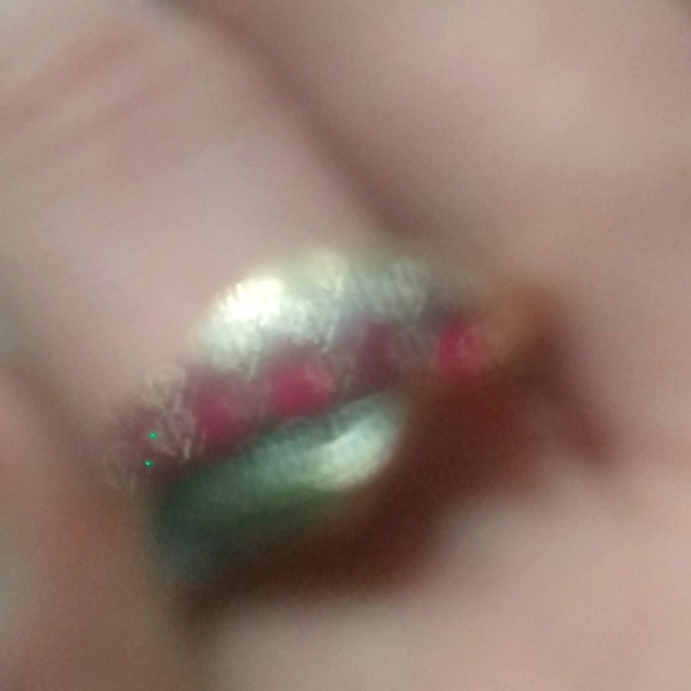 10K SDI ruby and diamond ring
